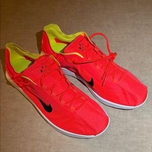 Nike Kids Sneakers - Red with Neon Yellow Accents
